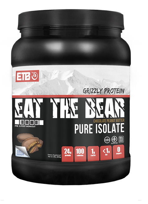 ETB Pure Isolate Whey Protein - 2lb tub - Chocolate Peanut Butter