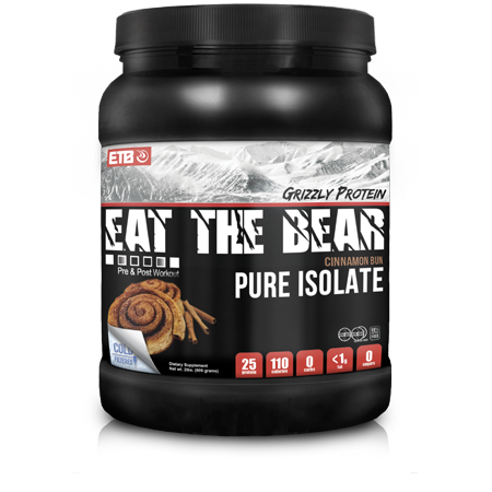 ETB Pure Isolate Whey Protein - 2lb tub - Cinnamon Bun