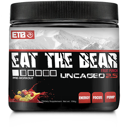 ETB UnCaged 2.5 Pre- Workout 198g jar - Fruit Punch