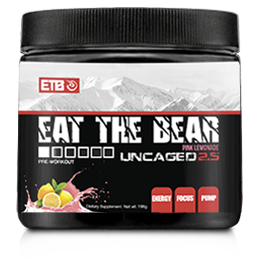 ETB UnCaged 2.5 Pre- Workout 198g jar - Pink Lemonade